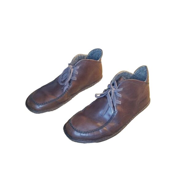 Patagonia Kuri Chukka Men\'s Size 11 Walnut Brown Leather Moccasins Minimalist main image 4